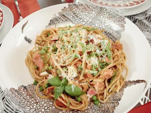 Photo Cream cremoso linguine all'astice