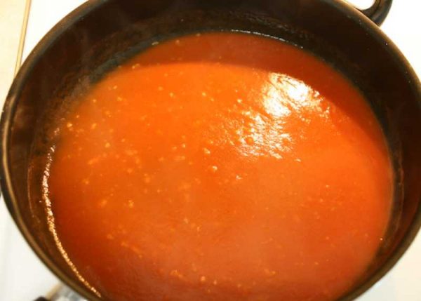 Salsa di pomodoro panna acida