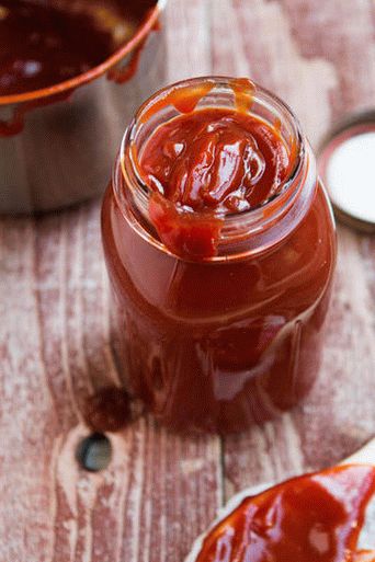 Foto salsa barbecue con cola