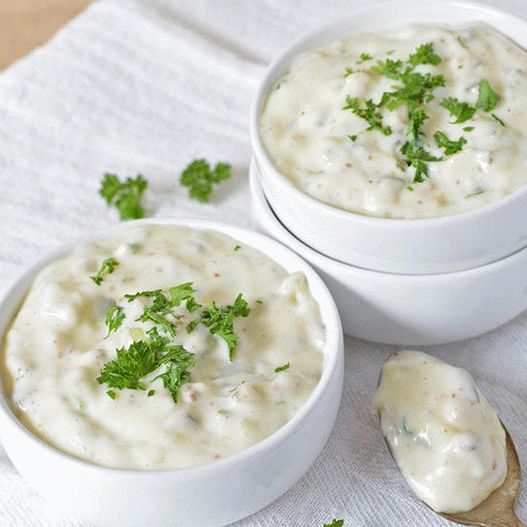 Foto salsa tartara a casa