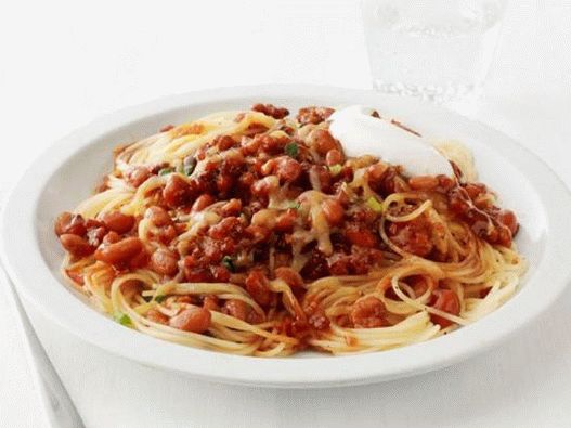 Foto di Spaghetti al Chili Meat Sauce