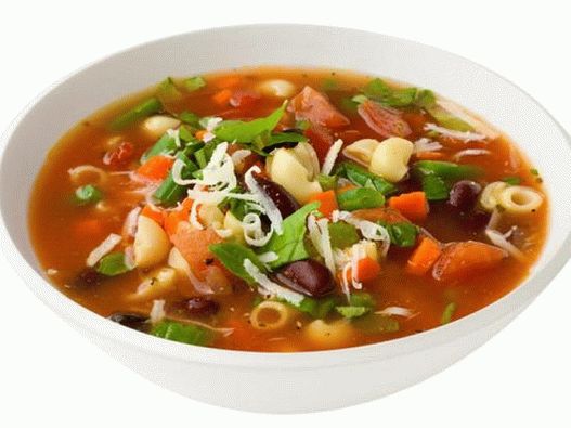 Zuppa di minestrone fotografico