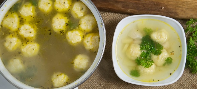 Zuppa di gnocchi