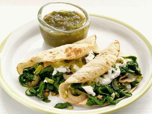 Foto di Tacos con ricotta e spinaci