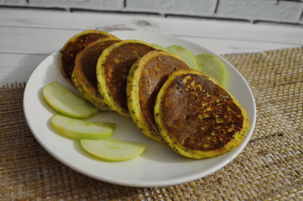 Frittelle di zucca con semi di papavero