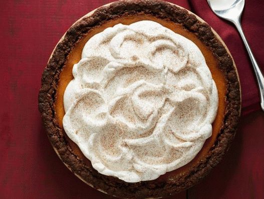 Foto di torta di zucca con torta allo zenzero