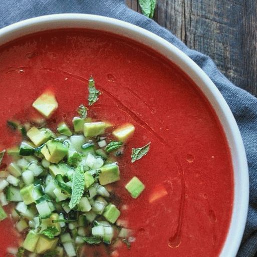 Gazpacho di zuppa di pomodoro foto