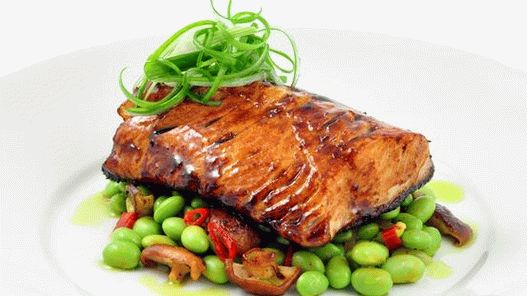 Foto di merluzzo nella glassa del miso