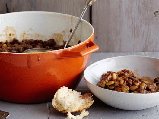 Fagioli foto con carne