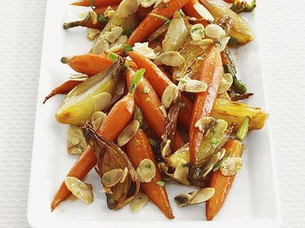 Carote brasate con scalogno glassato