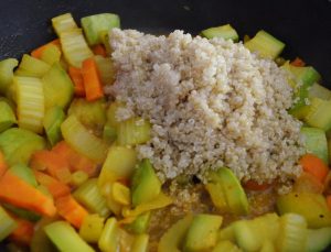 Verdure al vapore di quinoa