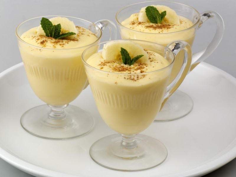 Crema di banana cagliata