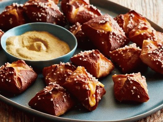 Foto di gnocchi pretzel con formaggio