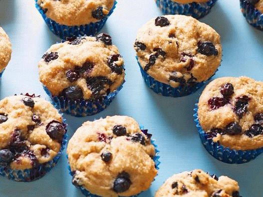 Muffin ai mirtilli con foto vegan