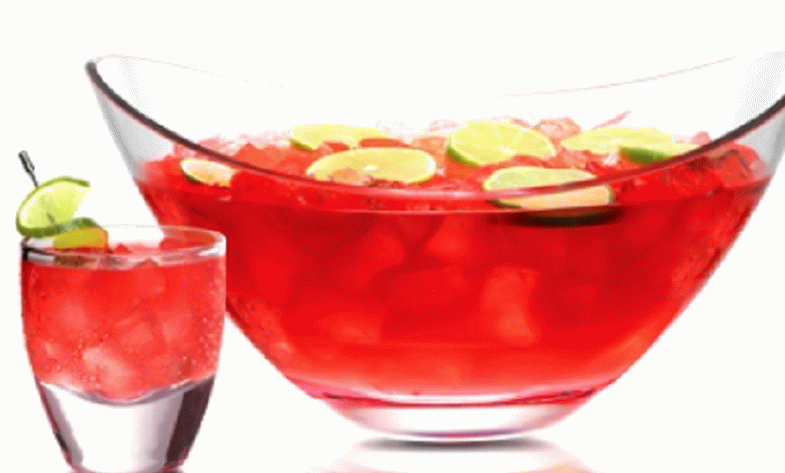 Punch al lime e ciliegia