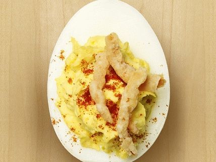 Foto di uova ripiene di jalapenos