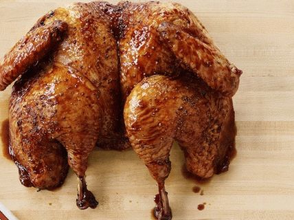 Tacchino al forno con glassa di mele e mirtilli rossi