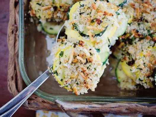 Casseruola di zucchine al forno con foto