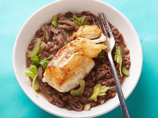 Baccalà fritto con lenticchie in 25 minuti Baccalà fritto con lenticchie in 25 minuti