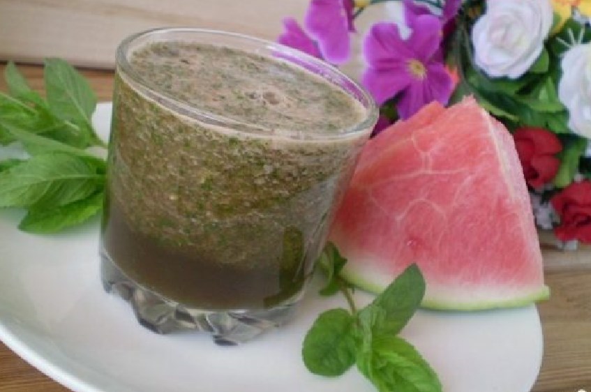 Cocktail verde con anguria