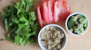 Insalata di quinoa verde