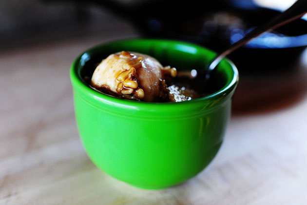 Banana fritta con rum