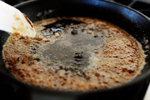 Banana fritta con rum