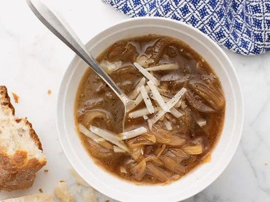 Dish Photography - Zuppa di cipolle francese con Sherry e Brandy