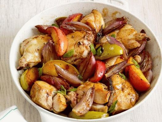 Foto del piatto - Petti di pollo fritti con glassa di mele