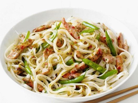 Foto del piatto - Maiale alla thailandese con spaghetti di riso