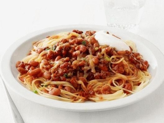 Dish Photography - Spaghetti al Chili Meat Sauce