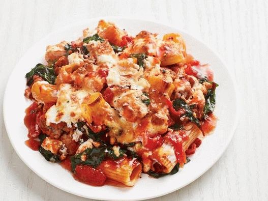 Foto del piatto - Casseruola di pasta con salsiccia
