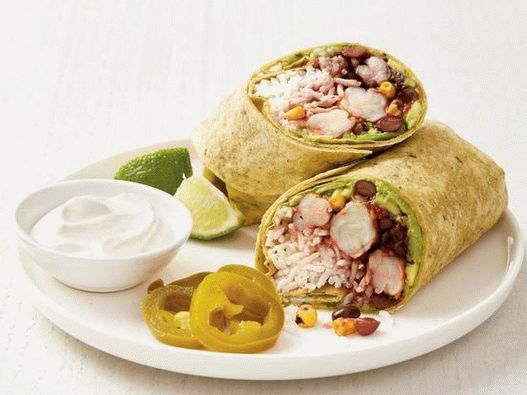 Foto del piatto - Burrito di gamberi e avocado